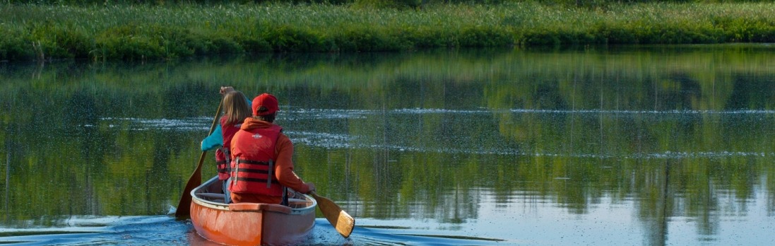 Canoeing on Saugeen River Photo